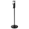 Alpine Industries Automatic Hands-Free Transparent Gel Hand Sanitizer/Liquid Soap Dispenser, 700 mL, Black, with Stand ALP432-1-BLK-S - alternate 1